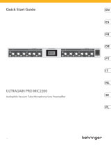 Behringer MIC2200 Skrócona instrukcja obsługi