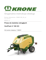 Krone BA VariPack V 165 XC (RP201-11) Instrukcja obsługi