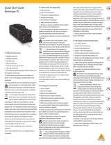 Behringer P2 Skrócona instrukcja obsługi