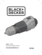 BLACK+DECKER MTHD5 Instrukcja obsługi
