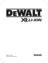 DeWalt DCG405F Instrukcja obsługi