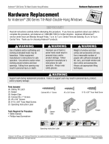 Andersen 200 Series - Tilt-Wash Hung - 0005314 Service Instructions