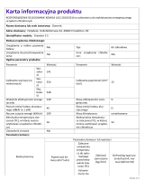 Dometic Drawbar 5S - Product Information Sheet Informacje o produkcie