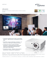 Optoma ZK450 Instrukcja obsługi