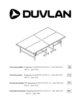 DUVLAN Pingpongový stôl T02-15 Instrukcja obsługi
