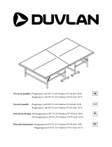 DUVLAN Pingpongový stôl Outdoor OT-03 Instrukcja obsługi