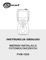 Sonel PVM-1020 KIT Instrukcja obsługi