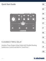 TC Electronic FLASHBACK TRIPLE DELAY Skrócona instrukcja obsługi