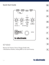 TC Electronic SCF GOLD Skrócona instrukcja obsługi