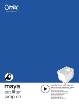Omlet Maya Top Entry Jump On Cat Litter Box Instrukcja obsługi