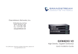 Grandstream GXW42XX V2 High-Density Gigabit Gateways Instrukcja instalacji