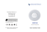 Grandstream GWN7625 Instrukcja instalacji