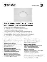 Anslut 019880 Ceiling Light Fixture Instrukcja obsługi