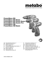 Metabo PowerMaxx SB Basic Cordless Hammer Drill Instrukcja obsługi