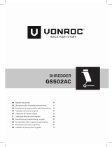 Vonroc GS502AC 2500W Shredder Instrukcja obsługi