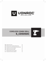 Vonroc S-CD505DC Cordless Combi Drill Instrukcja obsługi