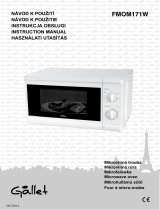 Gallet FMOM171W Microwave oven Instrukcja obsługi