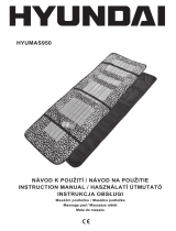 Hyundai HYUMAS950 Massage device blackwhite Instrukcja obsługi