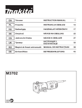 Makita M3702 Woodworking Trimming Machine Instrukcja obsługi