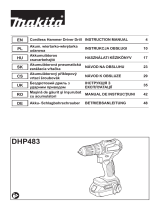 Makita DHP483 Cordless Hammer Driver Drill Instrukcja obsługi