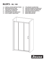 RAVAK BLDP3 90, 100 Shower Doors Instrukcja obsługi