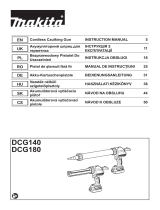 Makita DCG140 Cordless Caulking Gun Instrukcja obsługi