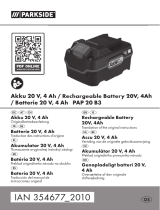 Parkside PAP 20 B3 Instrukcja obsługi