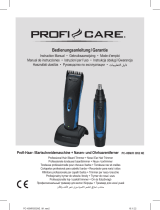 ProfiCare PC-HSM/R 3052 NE Professional Hair Beard Trimmer plus Nose Ear Hair Trimmer Instrukcja obsługi