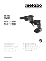 Metabo SE 18 LTX 6000 Instrukcja obsługi