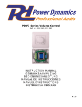 Power Dynamics PDVC Series Instrukcja obsługi