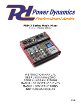 Power Dynamics PDM-X Series Instrukcja obsługi