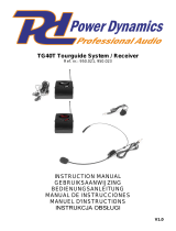 Power Dynamics TG40T Instrukcja obsługi