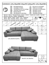 NOVA MAZUR DESIGN BK-MaxiRC Via Corner Sofa Instrukcja obsługi
