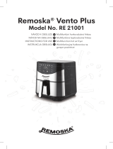 REMOSKA RE 21001 Vento Plus Multifunction Hot Air Fryer Instrukcja obsługi