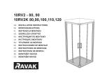 RAVAK 10RV2 – 80 Corner Shower Cabin Instrukcja obsługi