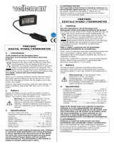 Velleman PMHYGRO Instrukcja obsługi