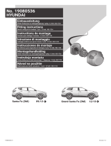 Hyundai 19080536 Towbars Electric Wiring Kit Instrukcja obsługi