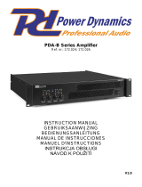 Power Dynamics PDA-B Series Instrukcja obsługi
