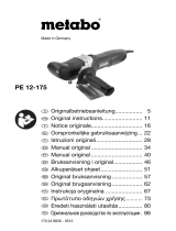 Metabo PE 12-175 Angle Polisher Instrukcja obsługi