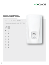 clage DEX 12 Next E-convenience Instant Water Heater Instrukcja obsługi