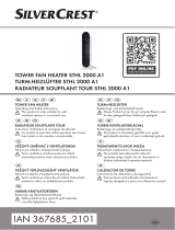 Silvercrest Tower Fan Heater STHL 2000 A1 Instrukcja obsługi