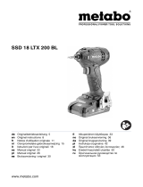 Metabo SSD 18 LTX 200 BL Instrukcja obsługi