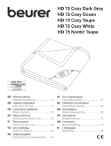 Beurer HD75 Cosy Dark Grey Heated over blanket Instrukcja obsługi