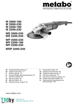 Metabo W 2000-180 Cumi 2000 Watts Angle Grinder Instrukcja obsługi