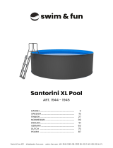 swim and fun 1944 to 1945 Santorini XL Pool Instrukcja obsługi