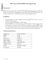 PNI UF400 Instrukcja obsługi