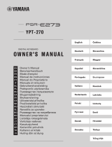 Yamaha YPT-270 Instrukcja obsługi