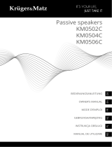 Kr ger Matz Kruger Matz KM0506C passive speakers Instrukcja obsługi