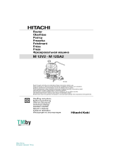 Hitachi M 12V2, M 12SA2 Router instrukcja