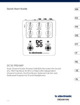 TC Electronic DC30 Dual-Channel Guitar Preamp instrukcja